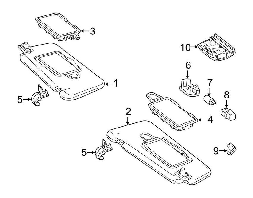 Mercedes Reading Light 23190012079051